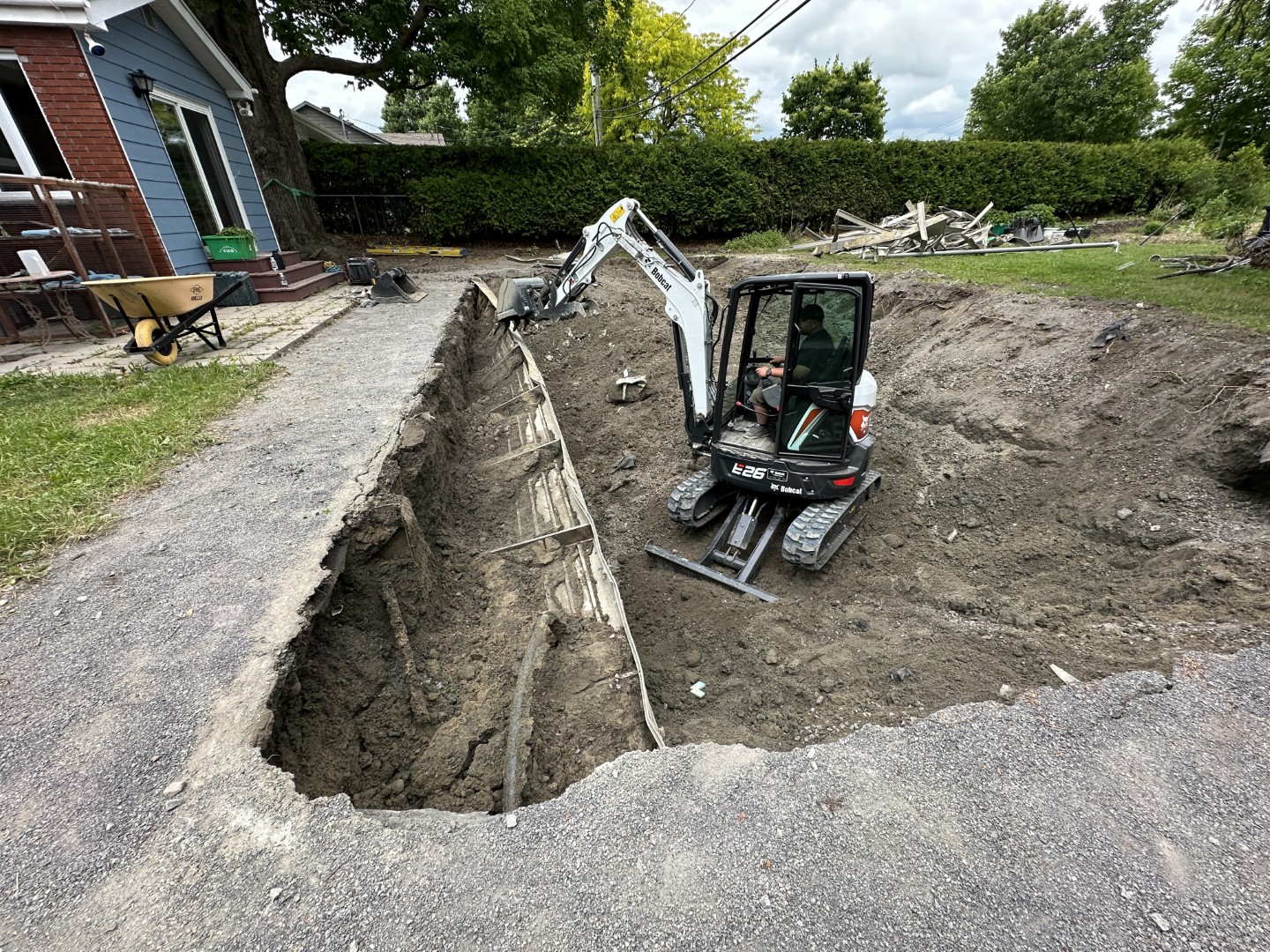 Démolition de piscine creusée — réalisation 2