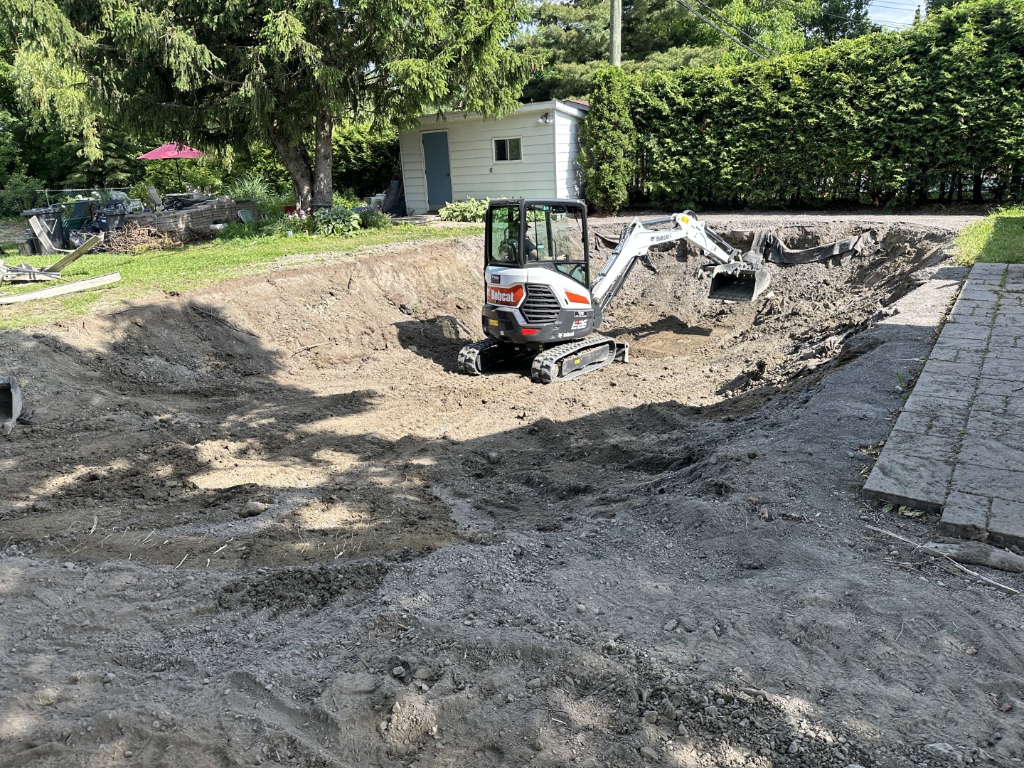 Démolition de piscine creusée — réalisation 3