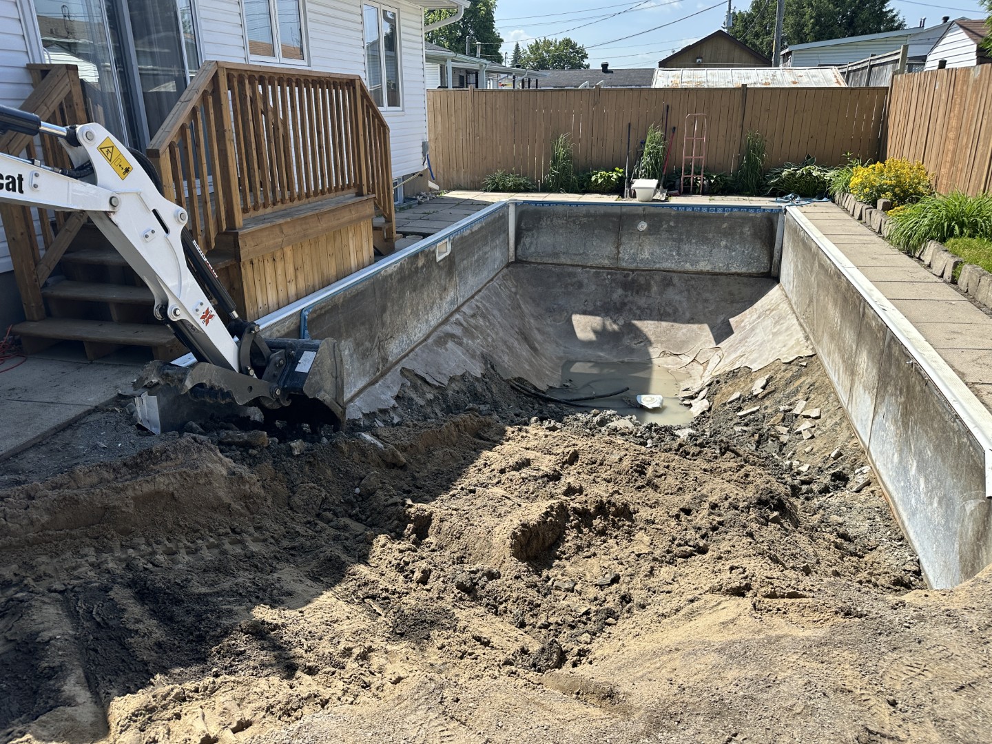 Démolition de piscine creusée — réalisation 9