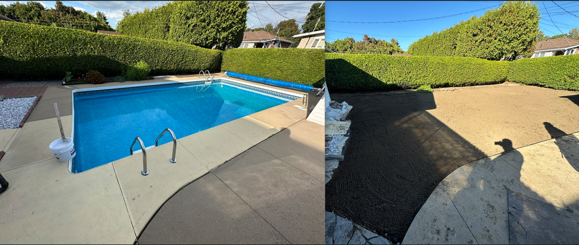 Démolition de piscine creusée — réalisation 12