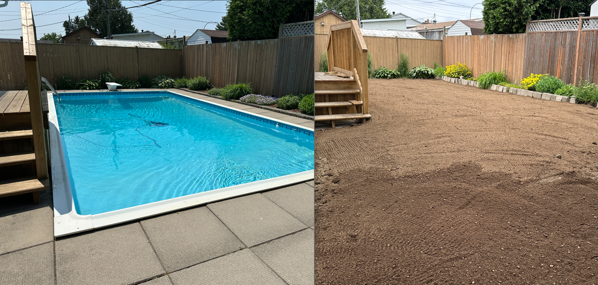 Démolition de piscine creusée — réalisation 13