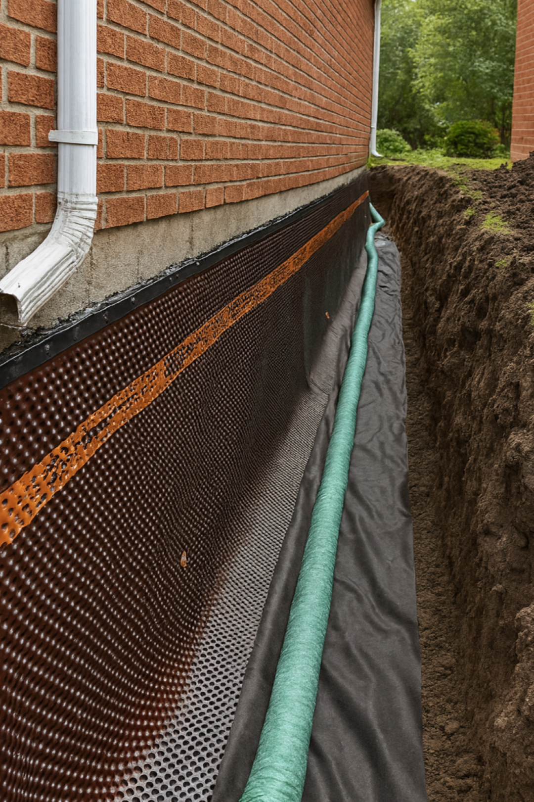 Drain français & drainage autour des maisons — réalisation 8