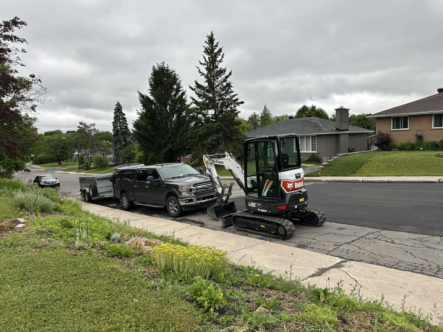 Travaux mini-pelle (Bobcat U27) — réalisation 6